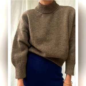 Jaggery London Rosina Mini Jumper WOOL, WALNUT SIZE 1
